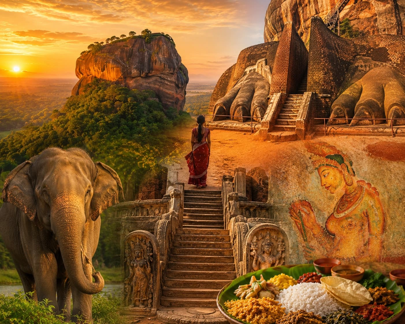 Ancient rock fortress at sunrise, representing the 3-day highlights route